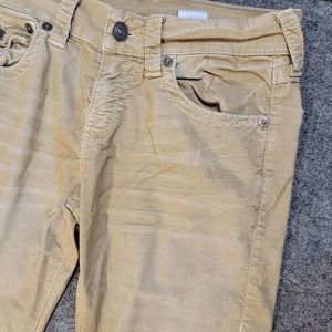 True Religion Ricky Corduroy Khaki Straight Leg Size 28 32" Inseam